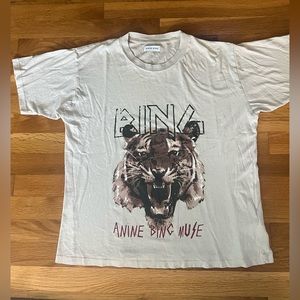 Anine Bing Tiger graphic Tshirt. Stone color. Woman’s size medium.